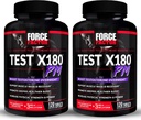 Force FACTOR Test X180 PM, 2-Pachet, Testosteron Booster pentru bărbați, Overnight Testosteron Supliment pentru a construi musculare, crește puterea, și de a promova somn mai adânc, mai sănătos și recuperare, 240 comprimate