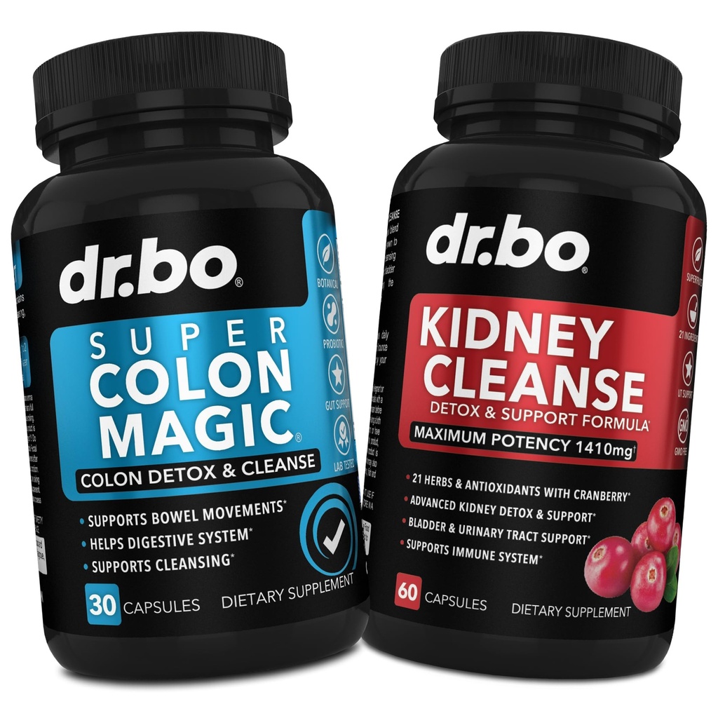 Colon Cleanser Detox & Rinichi Curățenie - 15 zile Colon Cleanse pastile Probiotic & rinichi Detoxifiere suport Suplimentul Cranberry - Bowel Mișcări Suplimente pentru stomac intestinal balonare Gut & Rinichi