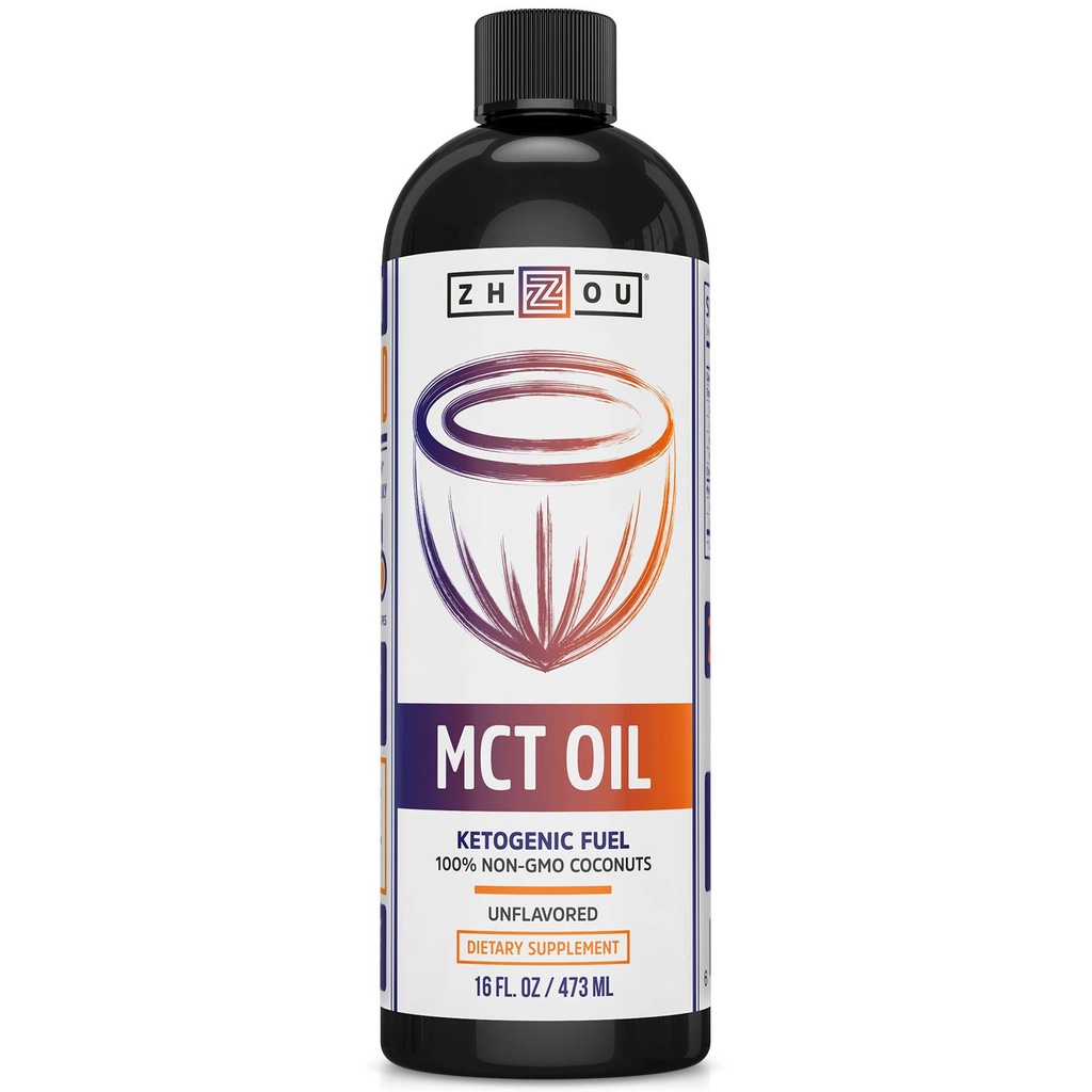 Ulei ZHOU MCT: 52862: Ulei nearomat (Btl-plastic) 16oz