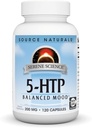 Sursa Naturals Serene Science 5-HTP, Echilibrat Mood*, Non-GMO Dietary Supplement, 200 mg - 120 Capsule