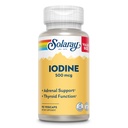 Solaray Iod 500 mcg, Iod suplimentar pentru suport suprarenal sănătos și tiroidian, energie, metabolism, și focalizare, iod de potasiu, Vegan, 60 de zile Money-Back Garanție, 90 Serviri, 90 VegCaps
