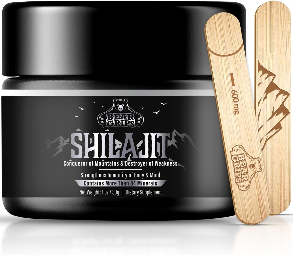 Silajit Pure Himalayan Organic - Pure Himalayan Shilajit Supliment - Original Shilajit pentru Men Pure Shilajit Resin cu 85+ Trace Minerals and Fulen Acid, Support Metabolism & Immune System - 30g