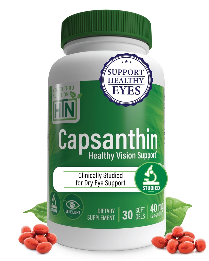 Sănătate Thru Nutriție Capsanthin 40mg - Ultimate Eye Supplement 