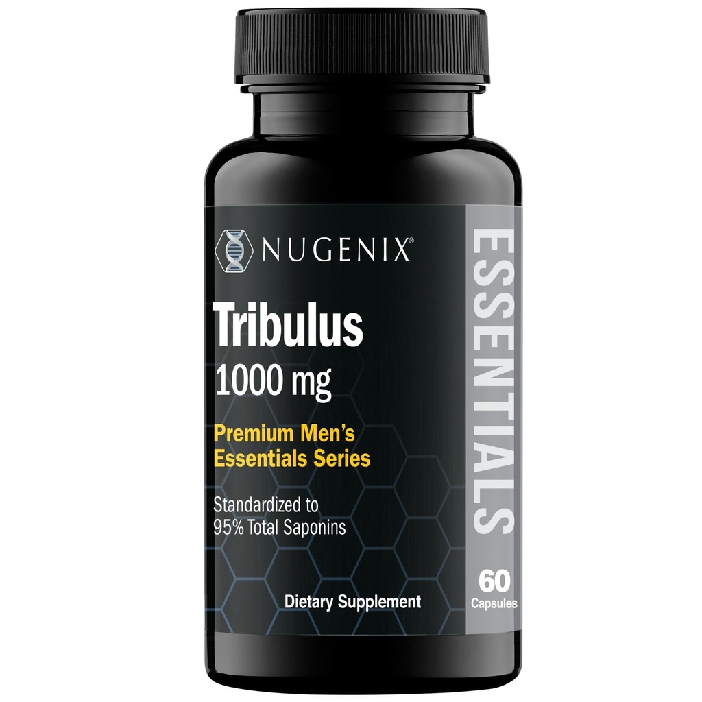 Nugenix Essentials Tribulus Terrestris for Men Extract - 95% Total Saponine, 1000 mg Mare Potenta, Extra Putere, 60 Conte