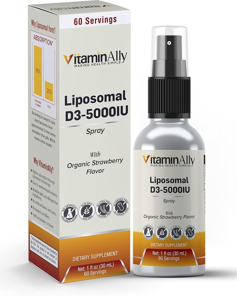 Liposomal lichid Vitamina D3-5000UI Spray 
