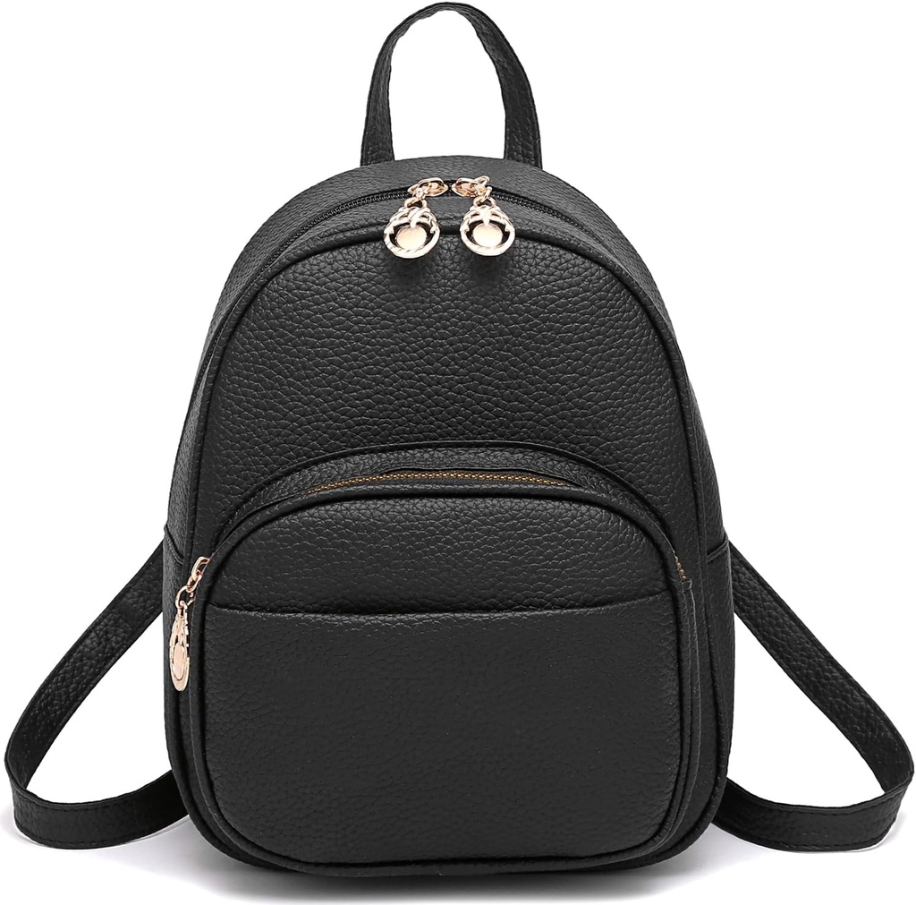 Barsine Mini Rucsac pentru femei Fete din piele Rucsacuri Casual mic Daypack sac umăr cu buzunare