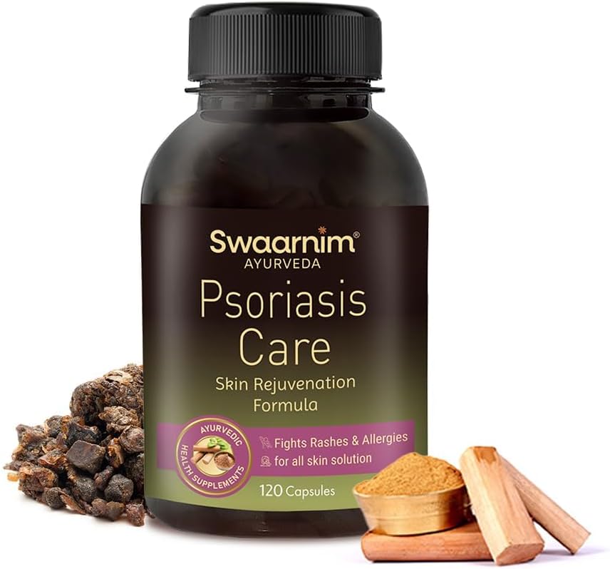Psoriazis Care, Ayurvedic Suplimente sănătoase pentru femei Sănătate, Nu Adăugat Produse chimice și Gluten gratuit, 120 capsule