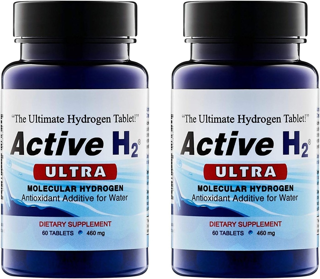 Active H2 Ultra+ Tableta de apă de hidrogen - Optimiza sănătatea, Suport Imunitatea, și Antioxidanți de echilibru cu beneficii de hidrogen molecular 120 Serviri