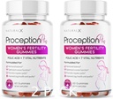 Gumele de fertilitate pentru femei - Myo-Inositol, Acid folic, Biotin, Vitamine B - Suplimentul Inositol pentru Suportul de Fertilitate Femelă, Echilibru de Hormoni, Ovulație, Concepție Prenatală (60 Gume, 2 Pack)