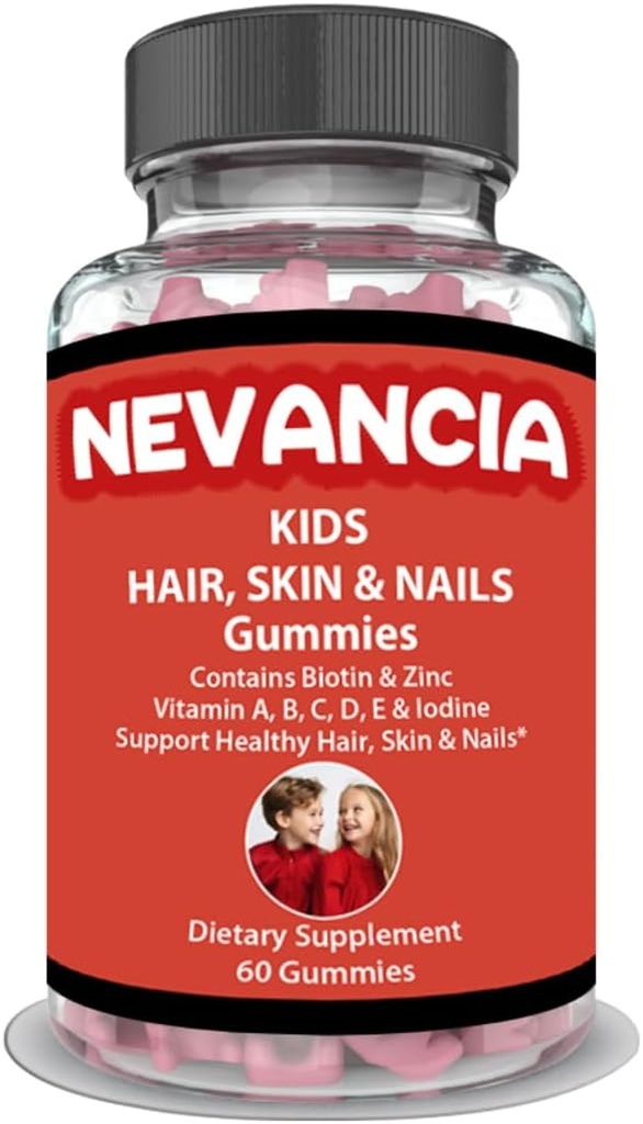 Copii Păr, Piele şi unghii Gumiile conţin Biotina, B Vitamine, Vitamina C, Zinc, 60 Gumies delicioase, Ajutor pentru consolidarea unghiilor, creşte părul mai sănătos, da Kids piele o strălucire naturală