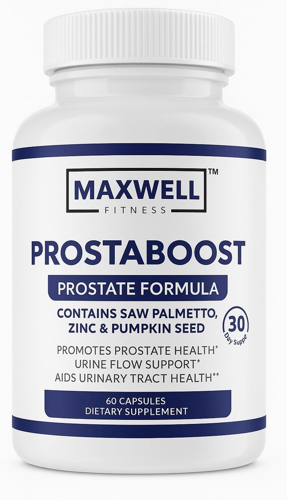 Prostapure pentru barbati Boost Men de suport prostate cu Saw Palmetto, Zinc, Seleniu & 19 Herbs - Fluviu urinar & Bladder Control Formula, 60 Veggie Caps