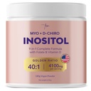 QSTA Myo-Inositol & D-Chiro Inositol Supliment pentru femei 4100 mg (40:1 Ratio)  Inositol pulbere Supliment pentru echilibru hormon