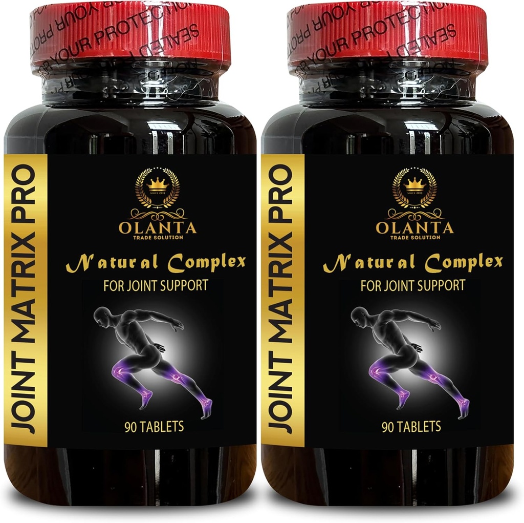 Complex comun Matrix PRO - Suport genunchi, MSM Chondroitin, Supliment comun de sprijin pentru flexibilitate putere confort, Formula avansată de sprijin comun - 2 sticle