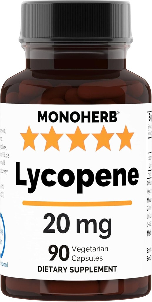 MONOHERB Licopen 20 mg per capsulă - 90 Capsule vegetale