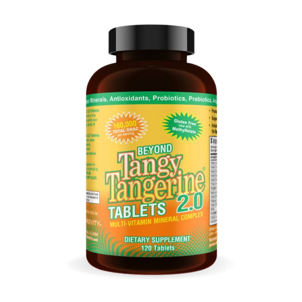 Youngevity Beyond Tangerine 2.0 Multi-Vitamin & Mineral Complex - Made with Natural & Whole Foods 