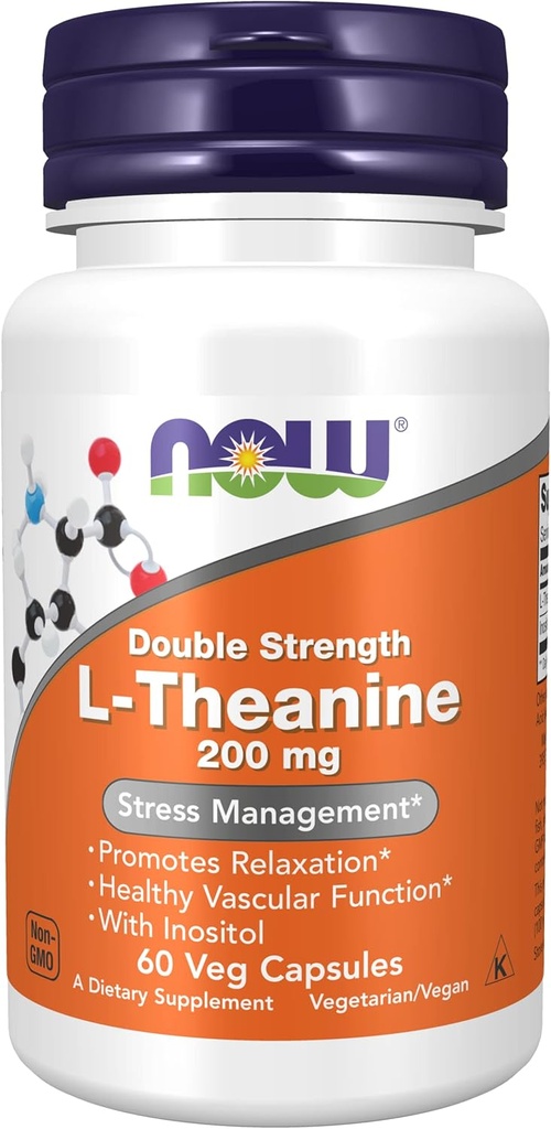 Acum alimente: L-Theanin Stress Management 200 mg, 60 capace (2 ambalaj)