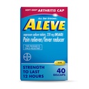 Aleve Gelcaps cu Soft Grip® Cap, Naproxen Sodium, Pain Relief Medicine, 40 Count