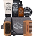 Clătiți și Robust Barbă Kit Îngrijire Barbă Grooming pentru bărbați Barbă Set de călătorie Cadou Set pentru bărbați Sac de călătorie pentru bărbați tati Ziua Tata cadou