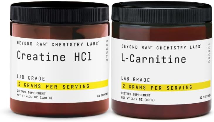 BEYOND RAW Creatina HCL pulbere + L-Carnitina pulbere Bundle