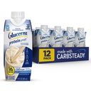 Glucerna Proteine Smart Diabetes Care Shake, Vanilie, Diabetic Masă de înlocuire pentru a sprijini Managementul zahărului din sânge, 30g Proteine, 150 Calorii, gata de băut, 11-fl-oz flacon, 12 ambalaj