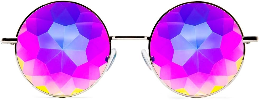 GloFX Imaginați-vă Kaleidoscope Ochelari - Frame metalic - Raven Difraction Rave EDM Festival