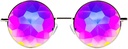 GloFX Imaginați-vă Kaleidoscope Ochelari - Frame metalic - Raven Difraction Rave EDM Festival