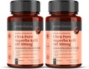 Ultra Pure Krill ulei 500mg x 240 capsule (2 sticle) - Sursat în apele nepoluate de Antarctica furnizarea unei bogate aprovizionare de Astexanthin, Omega 3, și vitamina D