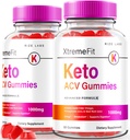 laboratoare rize - Xtremefit Keto ACV Gummies pentru pierderea in greutate avansata, Formula avansata, Apple Cider Otegar Supliment (120 Gummies)