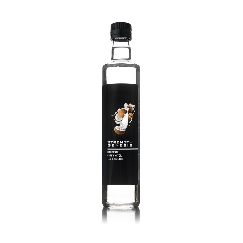 Premium MCT ulei de mare Octane C8 C10 ulei MCT 500ML BPA Sticla de sticlă gratuit 