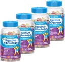 Avantaje digestive Copii Aroma de fructe naturale Gume probiotice pentru copii Ocazional Blooting, Disconfort abdominal minor & Gut Health, 60 Conte Gummies (4 Pack)
