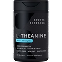 Sport de cercetare Dublă Putere L-Theanină Supliment - Suntheanine Softgels for Focus, Relaxare & Alertă - Suport non-Drowsy Made with Coconut Oil, Non-GMO & Gluten Free - 200mg, 120 Conte