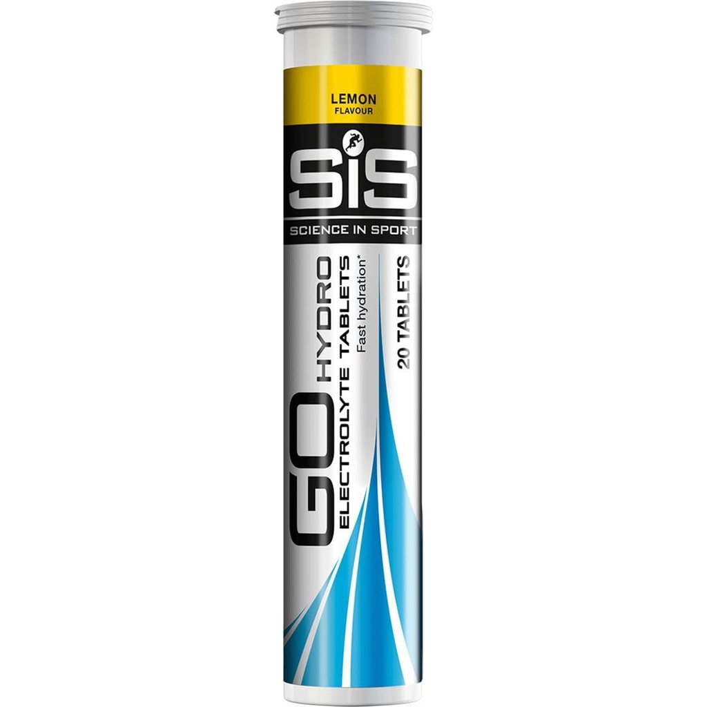 SIS Hydro Electrolite Drink Tablets, Electrolit Tabs pentru hidratare, Endurance Sports Drink pentru Rulare, Ciclism, Triatlon, Lemon - 20 Tablete - 1 ambalaj