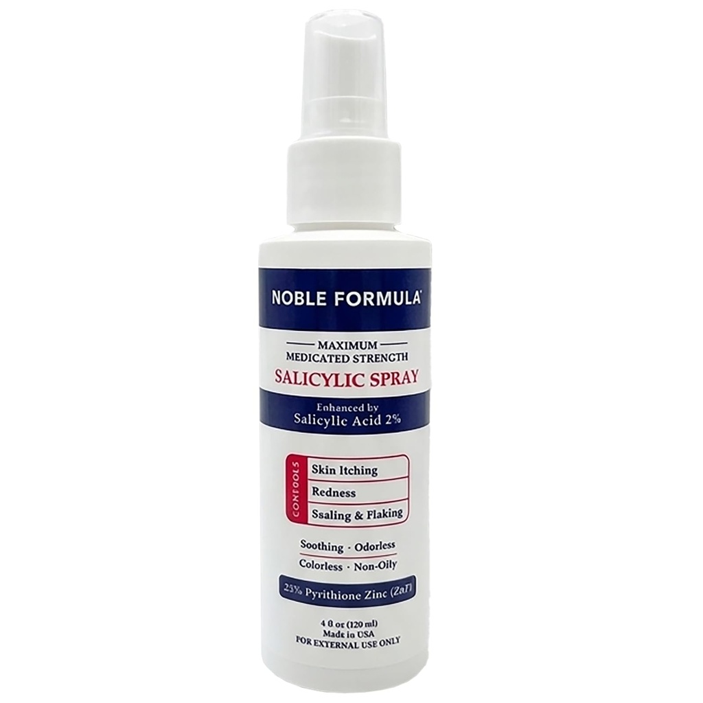 Pulverizare cu acid salicilic a formulei nobile cu zinc piritionic (ZnP), 4oz (120ml)