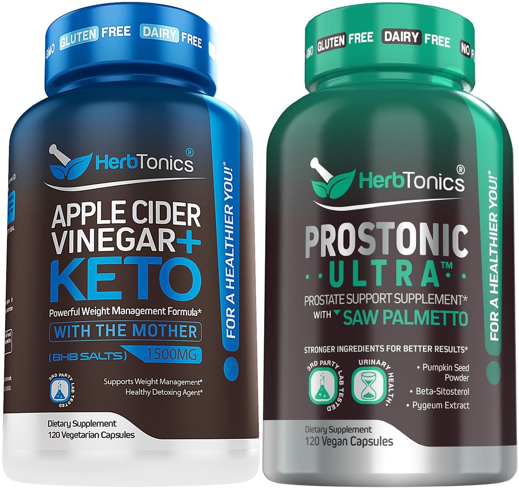 Herbtonics Apple Cidru Oţet Capsule Plus Keto BHB 