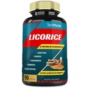 Capsule Extract de lemn dulce cu turmeric, ghimbir, schinduf, Haritaki, Pepper negru - functia de suport Digestion - 90 Caps, 3 luni de aprovizionare