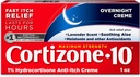 Cortizone-10 Putere maximă Overnight Itch Relief Cream, 1% Hydrocortizon, Fast-Actioning, Lavender Scented Anti-Itch Cream pentru Bug Bites, Eczeme, Psoriazis, Poison Ivy, Oak, Sumac, 1 oz