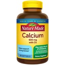 Natura Facut calciu 600 mg cu vitamina D3, Supliment alimentar pentru suport osos, 100 Softgels