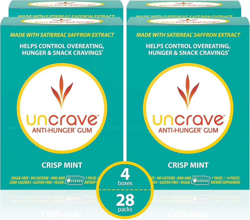 Guma UnCrave - Infuzat cu 100% extract de șofran pur 