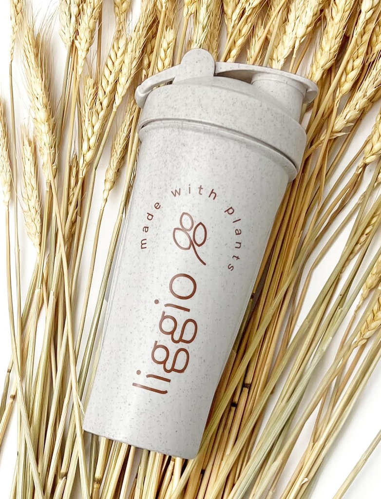 Eco-Friendly apă și proteine Shaker flacon Made with wheat Paiw Fiber, Natural