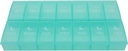 7 zile săptămânale Pilula AM PM Organizator, ShysTech mare caz Pilula cutie 2 timp O zi pentru pastile / medicamente/Supplements/Vitamin (Green)