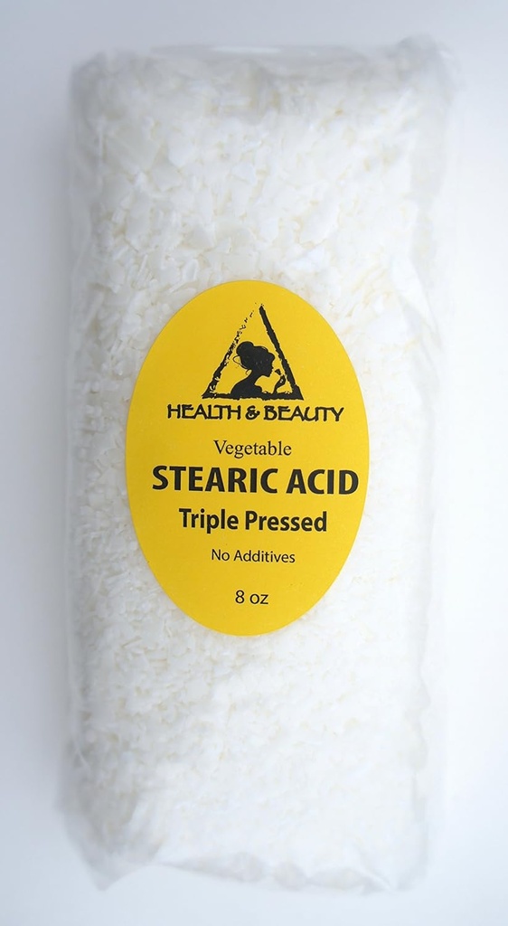 Acid stearic legume Triple presate Cosmetic Grad Pastile 100% Pure de H&B Oils Center (8 oz)