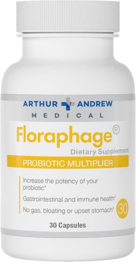 Arthur Andrew Medical, Florafage, Formula Prebiotică şi Multiplicator Probiotic, 30 Capsule