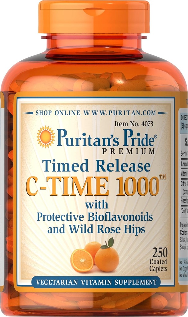 Mândria puritană Vitamina C, 250 Conte
