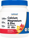 Nutricost calciu magneziu zinc cu vitamina D3 pulbere, 60 serviri (Frut Punch) - calciu (1000 MG) Magneziu (420 MG) Zinc (16,5 MG) Vitamina D3 (30 MCG) - gluten liber, non-GMO