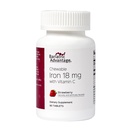 Bariatric Avantaj Fier 18 mg cu vitamina C masticabile - Căpșuni - 90 comprimate