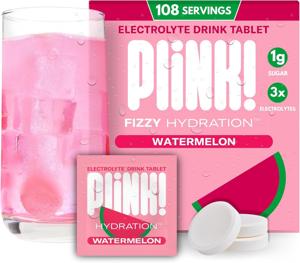 Plink! Fizzy Electrolit Tablete pentru adulți și copii 