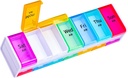 White Extra Large Pill Organizer 2 Times a Day, XXL Pill Box 7 Day, Big Weekly Pill Box Organizer, Huge AM PM Pill Case, Giant Daily Pill Container with 14 XL Compartment for All Meds(Double-Sided)
