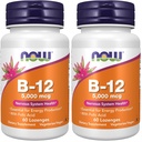Acum Suplimente, Vitamina B-12 5000 mcg, cu acid folic, Sistem nervos Sănătate*, 60 Lozenges (Pachetul de 2)