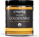 Dr. Mercola Solspring Organic Golden Milk Herbal Supplement, 2.64 Oz. (75 g), Vegan Spice Blend cu Turmeric & Ginger, Non OMG, Gluten Free, Soy Free, USDA Organic