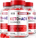 laboratoare rize - Ace Keto ACV Gummies, Avansate pierdere in greutate 1000mg, Apple Cidru Otet Supliment (180 Gummies)